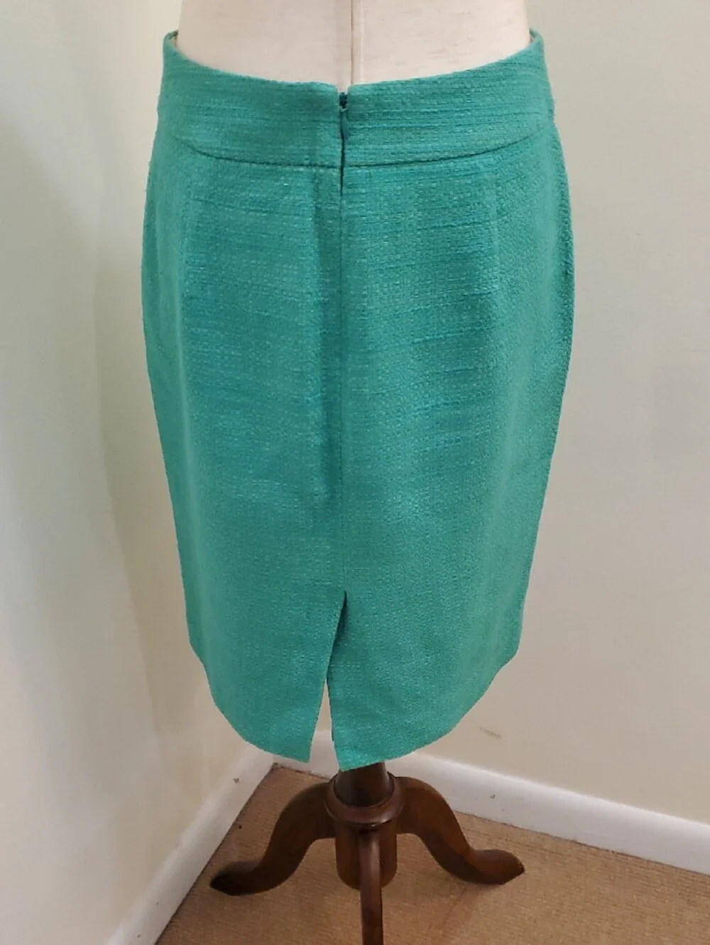 Banana Republic Mint Green Tweed Pencil Skirt